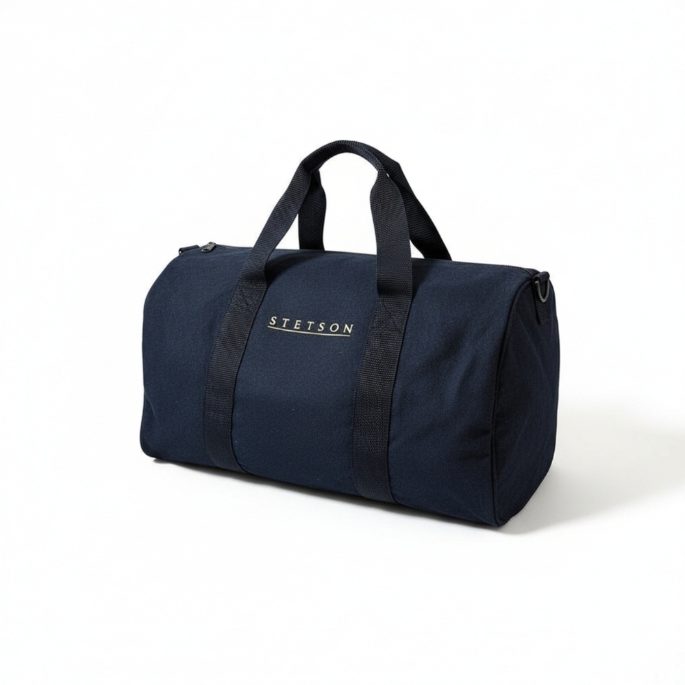 Stetson Black Suede Western Duffel Bag Travel Gym Carry-On
